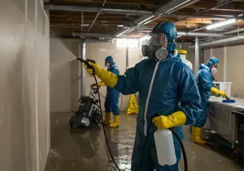 Basement Sanitization and Antimicrobial Treatment process in Auburn, ME